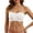 White, variant on Womens Strapless Jelly Bras Push Up Padded Bandeau Wireless Half Bra(Beige,S)
