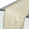 thumbnail image 1 of Caminito de mesa de gasa de Unique Bargains, caminito rústico para decoración de mesa de fiesta 157.48"L x 35.43"W Beige, 1 of 6