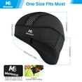 thumbnail image 4 of MELASA Skull Cap Cooling Helmet Liner for Hard Hat with Neck Extension Sun Protection Mesh Breathable Sweat Cap for Men Women(Black+Black), 4 of 13
