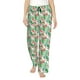 thumbnail image 1 of Balery Flamingo And Monstera Pantalones de pijama para mujer, pijamas ultraligeros, pantalones de estar por casa-Large, 1 of 6
