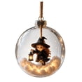 thumbnail image 6 of Kojanyu Halloween Clear Flat Acrylic Hanging Ornament, 2D Witch Ghost Pumpkin Light Ball Decor for Tree and Indoor Window Display., 6 of 8