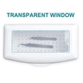 thumbnail image 3 of NOGIS Plastic Sterilizing Tray-Barbicide Sterilization Tray,Clean Sterilizer Box Storage Organizer for Nail,Tweezers,Hair Salon,Spa & Cutter Manicure Equipment-Clear Lid (White), 3 of 7
