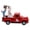Red Truck, variant on NEXAVKPR Retro Alloy Truck Model Wedding Anniversary Gift Romantics Home Decors With Openable Door Bride and Groom Figurines