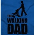 thumbnail image 2 of Walking Dad Nerdy Zombie Movie Lover Men's Big & Tall Crewneck Sweatshirt Brisco Brands 3X, 2 of 4