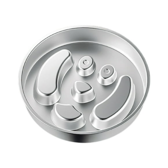Bol à Alimentation Lente en Acier Inoxydable 304 avec Conception de Base à Étages pour Petits, Moyens et Grands Chiens et Usage Intérieur Extérieur