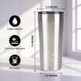 thumbnail image 6 of Ozark Trail 22 oz Stainless Steel Insulated Tumbler, Silver, 6 of 17