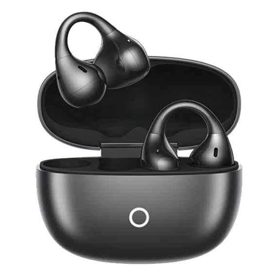Realme Buds Clip Earbuds Audífonos Inalámbricos Bluetooth Open Ear 36H Batería Clip Cómodos Inalámbricos AI ENC 11mm Drivers IP55, Negro