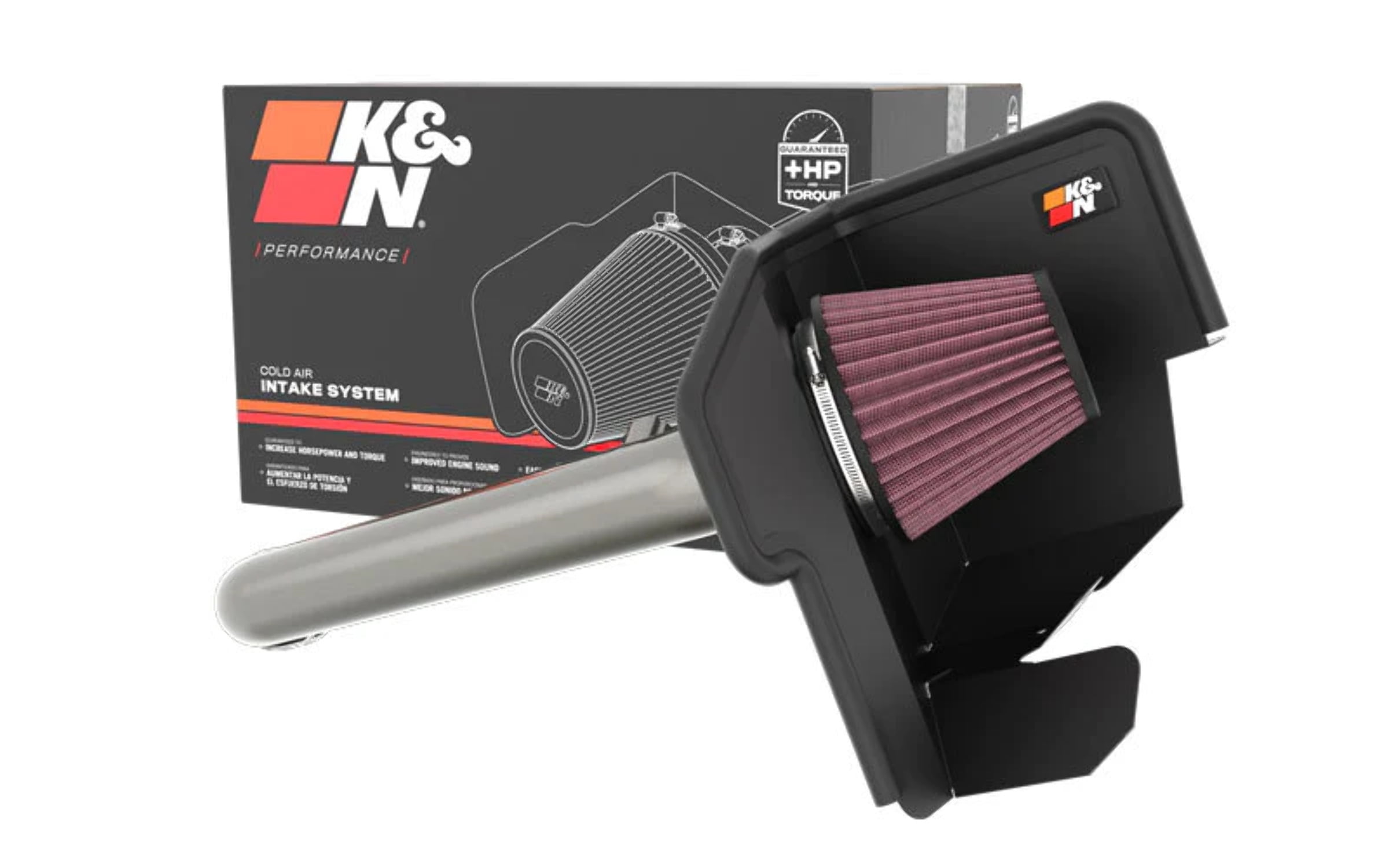 K&N Performance Cold Air Intake System: Easy Installation, Engineered to Maximize Airflow, Boost Horsepower & Torque, 77-6018KC