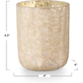 thumbnail image 3 of Illume Noble Holiday Collection Winter White Luxe Box Sanded Mercury Glass, 22 oz Candle, Large, 3 of 6