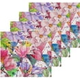 thumbnail image 2 of GZHJMY 12x12Inx6 Sets) Reusable Soft Face Towel,Kitchen Hand Towel Bathroom Absorbent Towel,Gym Hotel Spa-Watercolor Flowers, 2 of 7