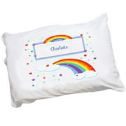 Personalized Rainbow Pillowcase
