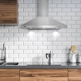 thumbnail image 2 of RCA 30 in. Heritage Collection 400 CFM Ducted Wall Mount Range Hood, Push Button Controls, LED Lights, Stainless Steel, 2 of 16
