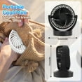 thumbnail image 5 of JOLTIX 7" Table Fan,3100mAh,Silent, Super Wind Power and Battery Life, Desktop Mini Fan,Black, 5 of 17