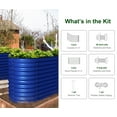 thumbnail image 7 of Olle Galvanized Raised Garden Beds Outdoor Easy Quick Setup, 17" Tall, 4-in-1 Metal Planter Boxes Outdoor for Flowers Vegetables Fruits Herbs DIY Gardening, Cobalt Blue, 7 of 7