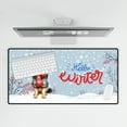 thumbnail image 4 of Hello Winter German Shepherd Smiling in Red Scarf Hat Welcome Christmas Desk Mat Full Keyboard Mouse Pad Alsatian Dog Lover Gifts Large Mousepad - 00017, 4 of 5