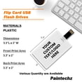 thumbnail image 3 of Unidades flash USB Paintechz, tarjeta de crédito personalizada, 512 MB, paquete de 200, 3 of 6