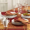 thumbnail image 2 of Occasion Gallery Orange Fall Colors Thankgiving Holiday Jacquard Design Dinner Napkins, 19" Square, (4 pieces)., 2 of 2