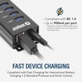 thumbnail image 4 of Hub de Datos USB 3.2 Gen 1 USBGear Negro con 10 Puertos de Supervelocidad y Montable, 4 of 6