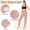 thumbnail image 3 of Women's Sweatpants with Pockets Soft Lounge Pants Casual Athletic Jogger Pants Drawstring for Workout Yoga Running, 3 of 6