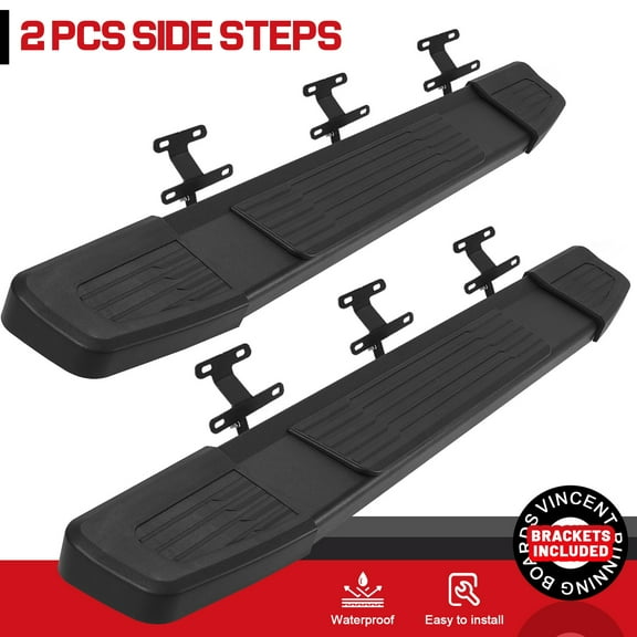 For 2015-2025 Ford F-150 Regular Cab Running Boards BLK 6" Side Step Nerf Bar S