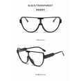 thumbnail image 2 of Half Frame Oversized Sunglasses Women For Men Vintage Fashion Sun Glasses Trendy Punk One Piece Shades, 2 of 5