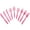 Pink, variant on Transparent Plastic Cutlery, Assorted Sizes, 24-Piece