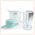 thumbnail image 6 of Nostalgia 4-Quart Ice Cream Machine, Vintage Electric Ice Cream Maker with Clear Lid, White/Blue, 6 of 7