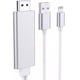 thumbnail image 1 of Adaptador de cable Lightning a HDMI compatible con iPhone iPad a TV, 6.5 pies Apple Mfi certificado Lightning Digital AV adaptador 1080P Hdtv conector cable para iPhone iPad iPod a monitor de proyecto Namotu CZDZ-ST40, 1 of 7