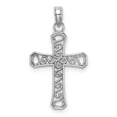 thumbnail image 4 of Auriga 14k White Gold Fancy Cross Pendant for Women (L-20.4 mm), 4 of 6