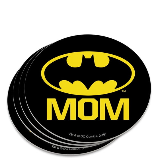 Batman Bat Mom Shield Logo Novelty Coaster Set