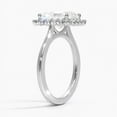 thumbnail image 2 of Zoya Jewel Floral Diamond Rings for Her - Radiant Cut Excellent 2.1 Ct Diamond Ring For Women's - White Gold Over 14K Silver Diamond Ring - Halo Diamond Rings for Her - Engagement Diamond Rings, 2 of 6