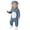 Blue, variant on Letdown Easter Unisex Baby Long Sleeve Romper, Soft Cotton Jumpsuit Cinch Cute Bunny-Theme Outfits with Ears Hat 2 Pieces Clothes