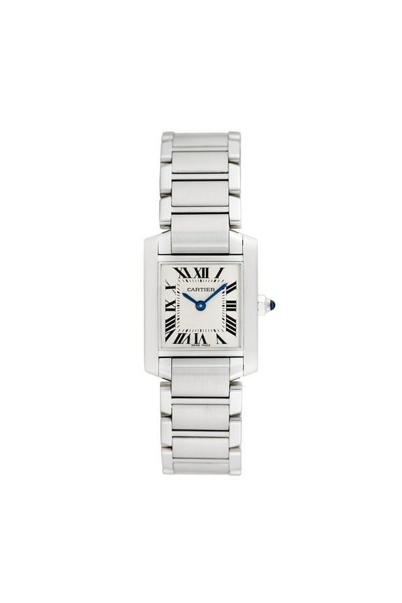 Pre-Owned Cartier Women's Tank Francaise 25mm X 20mm Stainless Steel Wristwatch