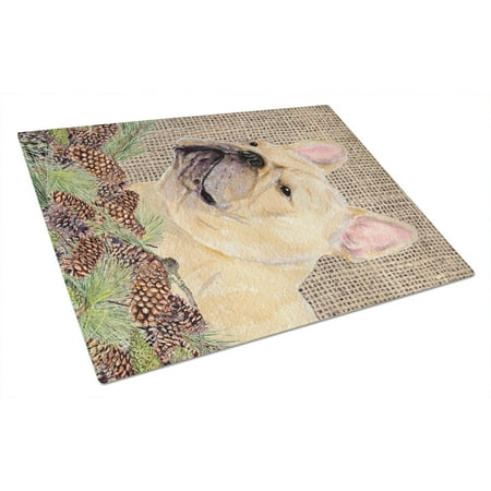

Caroline s Treasures French Bulldog Glass Cutting Board Large