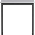 thumbnail image 6 of Lorell Utility Table  Gray Rectangle Laminated Top  Powder Coated Black Base x 30 Table Top Width x 1813 Table Top Depth  30 Height  Assembly Required  Melamine Top Material, 6 of 6