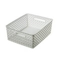 thumbnail image 6 of Mainstay Medium Deco Basket, White, Set of 3, 6 of 7