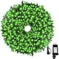 thumbnail image 1 of Tcamp 105FT 300 LED Green Christmas Tree Lights Outdoor Indoor String Lights End to End Plug, 8 Modes Christmas String Lights Waterproof UL Certified Fairy Lights for Christmas Wedding Holiday, 1 of 8