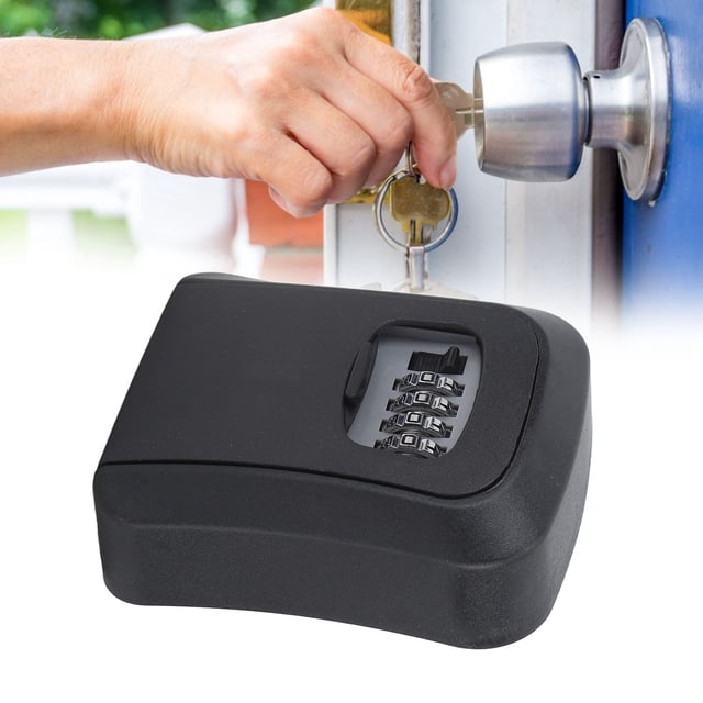 Key Safe Lock Box, Key Lock Box ABS and Alloy for Dormitory Grey Semi Alloy,Black Semi Alloy