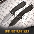 thumbnail image 3 of Buck Knives 713 Ruckus Folding Pocket Knife, EDC Knife, 3.5” Drop Point Blade, Black, 5.35 oz, 3 of 7