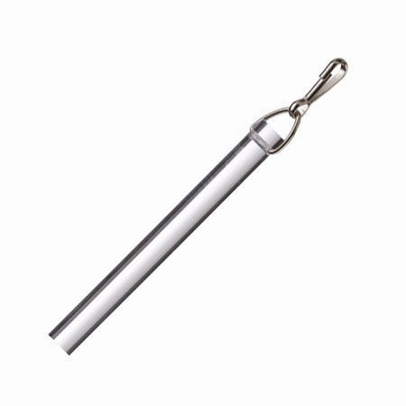 36 Inch Clear Acrylic Drapery Wand With Stainless Steel Snap Hook