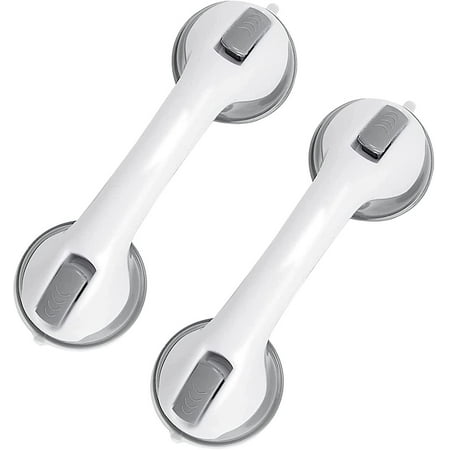 2 Pack Suction Grab Bars For Bathroom Shower Handles Safety Bars For ...