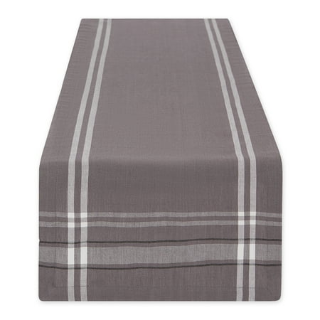 

Gray French Chambray Table Runner 14X72