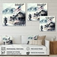 thumbnail image 4 of Designart Motorcycle Parked At The Cabin II Canvas Wall Art, 4 of 5