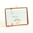 Koyal Wholesale Rose Gold Pressed Glass Floating Photo Frames 8Pack