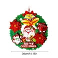 thumbnail image 3 of Hometravel Three Dimensional Paper Wreath, Christmas Rattan Flower Door Hanging Decor, Shopping Mall Hotel Window Display for Seasonal Scene, 3 of 6