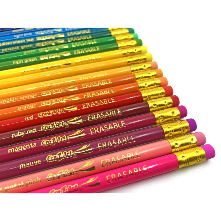 12 Bright Colored Pencils Pre-Sharpened Drawing School Kids Artist