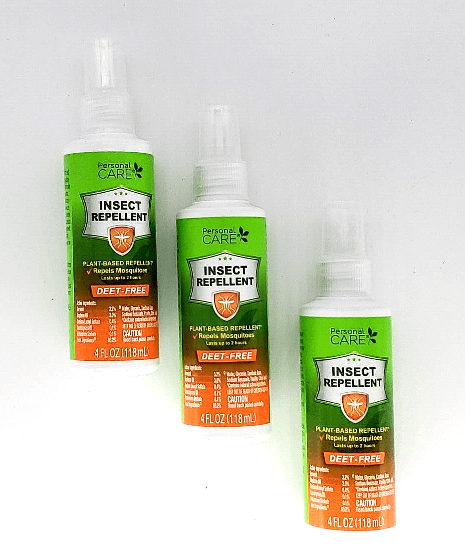 Personal Care Insect Repellent 3 Bottles 4oz