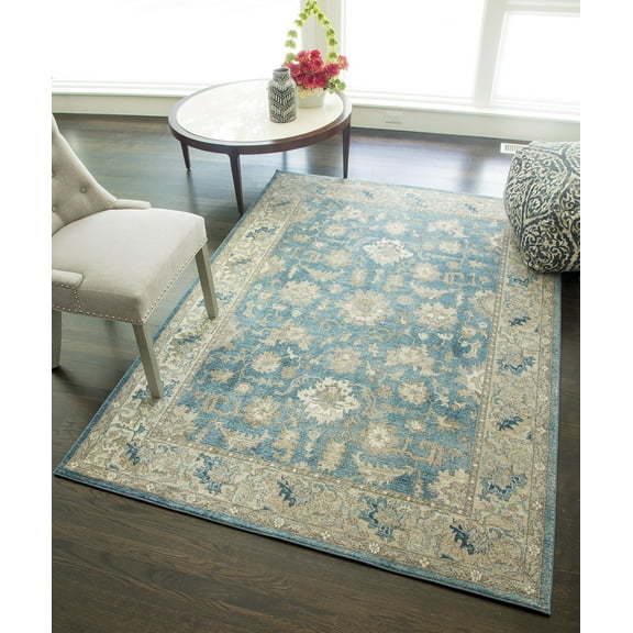 Estelle Seafoam Ivory 7'10" x 9'10" Area Rug