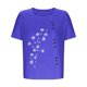 thumbnail image 5 of Blusas de Encaje de Manga Corta con Capucha de Cuello en V, 95% Poliéster 5% Spandex Camiseta de Manga Corta con Capucha, 5 of 6