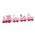 thumbnail image 4 of , Adorno de Tren de Escritorio, Decoración Navideña Encantadora, Juguete para Niños, Adorno para Pastel, para Mesa, Fes Rosa, 4 of 8